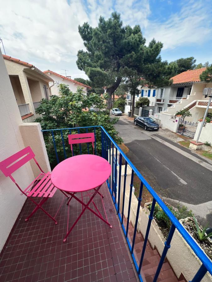 Grand F3 Vue Mer Centre Plage Proche Commerces Plage dʼArgelès Esterno foto